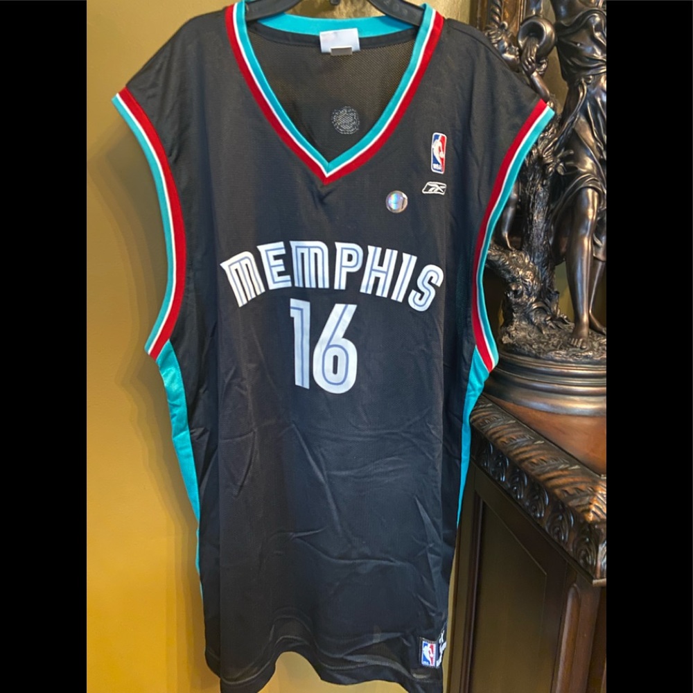 NWOT New Memphis Grizzlies Paul Gasol #16 Reebok Jersey